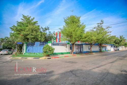 13 Room Corner Commercial Villa For Rent in Toul Kork