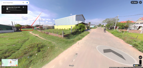 ដីក្នុងភូមិលក់ 10*20ម​ ដីកែង  សង្កាត់ពន្សាំង, ព្រែកព្នៅ