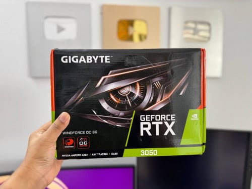 Gigabyte RTX 3050 WindForce OC 6GB - VGA ថ្មី [ធានា1ឆ្នាំ]