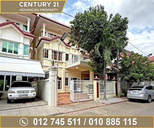 🏠វីឡាភ្លោះ (Twin) សម្រាប់ជួល ក្នុងបុរី ពិភពថ្មីកាកបាទក្រហម (271)