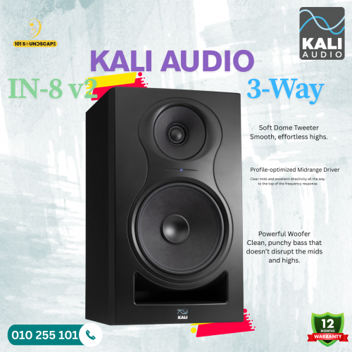 KALI AUDIO IN-8 V2 - 3 Way Monitor Speaker (Black)