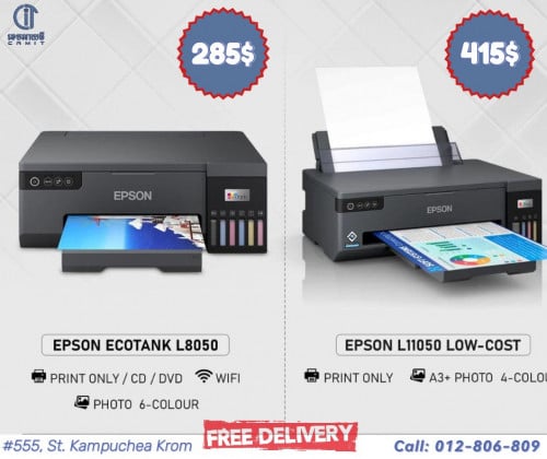 New Epson Printer L8050 & L11050