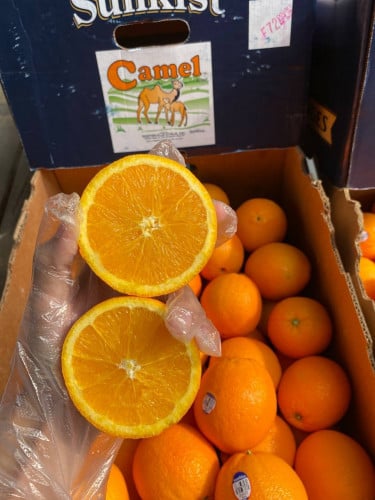 ក្រូចសាច់ សាន់គីស​ 18kg 1កេស Sunkist Orange 18kg 1case