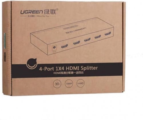 UGREEN 40202 HDMI 1*4 Splitter (Aluminum case)