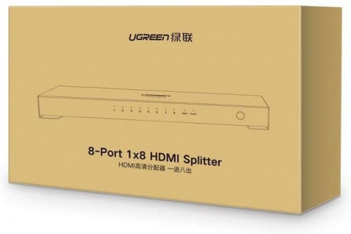 Ugreen 40203 8-port 1x8 HDMI Splitter (Aluminum case)