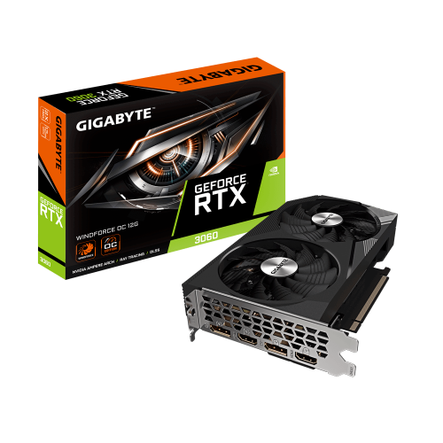 Gigabyte RTX 3060 WINDFORCE OC 12GB - VGA ថ្មី [ធានា1ឆ្នាំ]