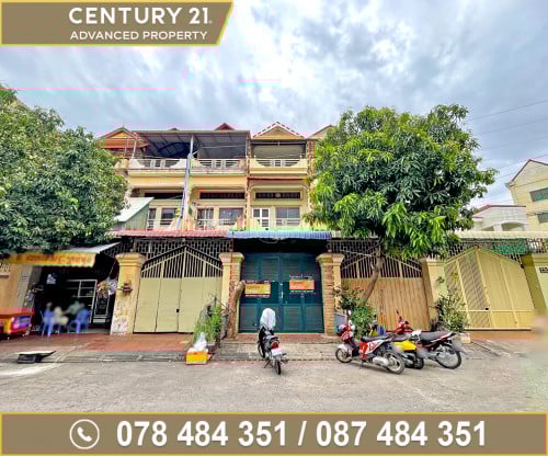 🏠ផ្ទះល្វែង ជិតរង្វង់មូលផ្សារដើមថ្កូវ ខណ្ឌចំការមន ត្រូវការលក់បន្ទាន់ខ្លាំង