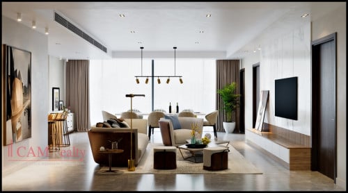 3 bedroom serviced apartment for rent in BKK1