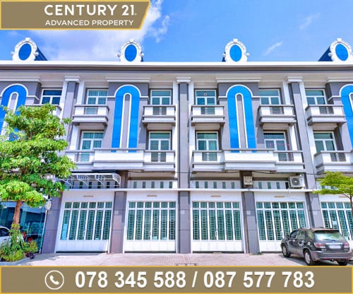 🏡ផ្ទះអាជីវកម្ម (Shophouse) សម្រាប់ជួល នៅក្នុង គម្រោងអភិវឌ្ឍន៍ថោន គម្រោង2 ខណ្ឌជ្រោយចង្វារ