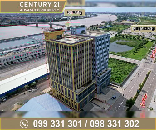 🏡 អគារ (Building) សម្រាប់ជួល នៅលើផ្លូវ OCIC ជិតរង្វង់មូលនាងមច្ឆា ​ខណ្ឌជ្រោយចង្វារ