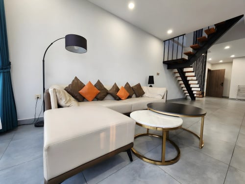 Toul Kork-2BR Duplex Style Penthouse For Rent In TK Area