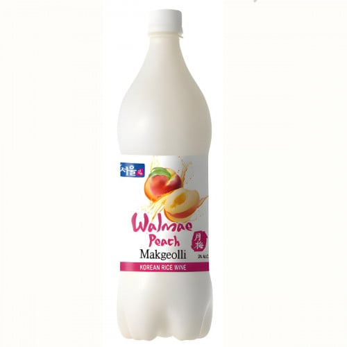 Wolmae​ Peach Makgeolli (Korean rice wine-3%)/750ml