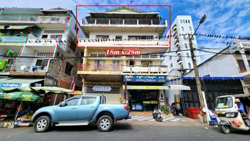 ផ្ទះល្វែងអាផាតមិនជួលនៅផ្សារទួលទំពូង (សម្រាប់ជាន់ទី២+ជាន់ដំបូល)