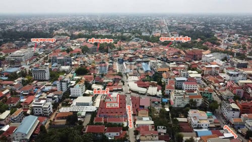ដីលក់ក្នុងក្រុងសៀមរាបជិត​ Pub Street/Land for Sale in Siem Reap near Pub Street