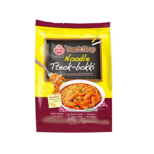 Ottogi Noodle Tteok-Bokki (Spicy Rice Cake With Noodle) For 2​ People/436g