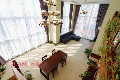 3 Bedroom Penthouse Serviced Apartment For Rent next to BKK1