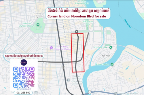 Corner Land For Sale on Norodom Blvd