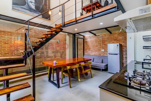 Loft Style1 Bedroom Renovated Apartment for Rent - BKK1 Phnom Penh