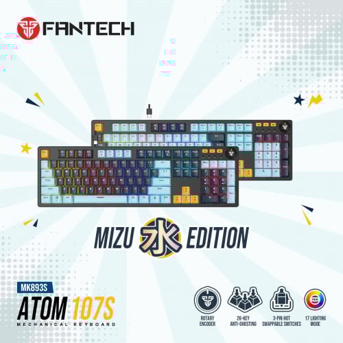 Fantech MK893S ATOM107S MIZU Edition Gaming Keyboard