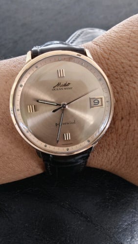 Original Vintage Mido 18K Rose Gold for Sale