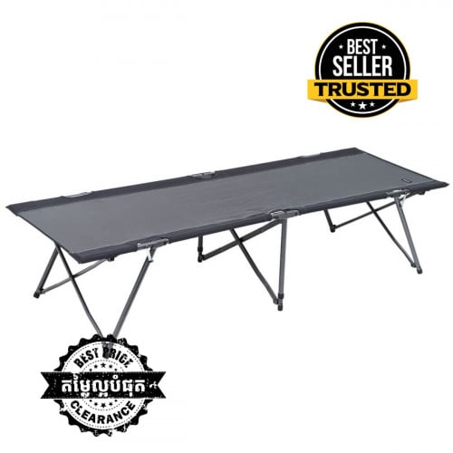 Sell at a loss !! Grey / black trigano camp bed