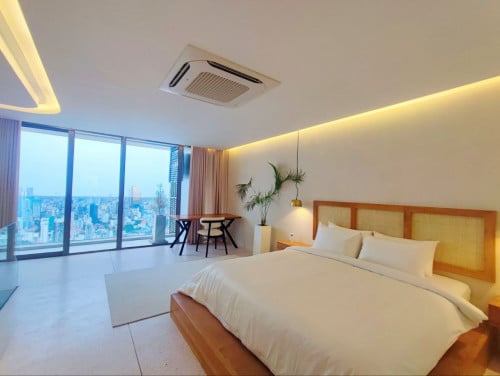 Premium 1 Bedroom Duplex Serviced Condo -📍Tonle Bassac ,KHRA650