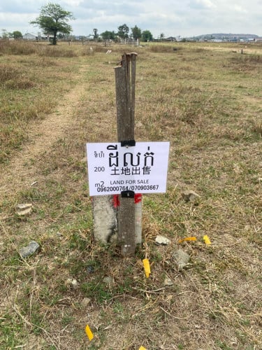 ដីជាប់ផ្លូវកែង ផ្លូវទៅខាងមុខឆ្លាយ