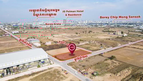 ដី សម្រាប់លក់ សង្កាត់ក្រាំងធ្នង់ ខណ្ឌសែនសុខ