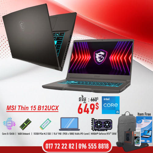 MSI Thin15 B12UCX