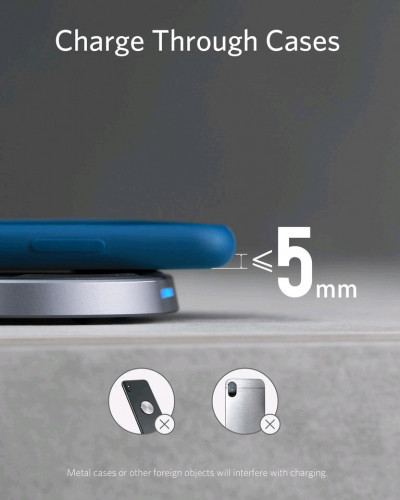 Wireless charger Brand ANKER សាកលឿន 15$