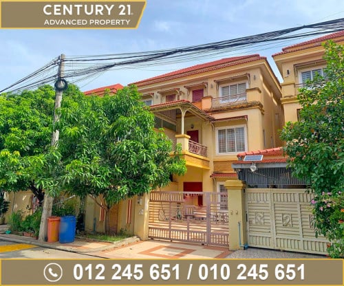 🏘 វីឡាភ្លោះ (Twin) ក្នុងបុរី ពិភពថ្មីចំការដូង1 ត្រូវការលក់បន្ទាន់ខ្លាំង ​