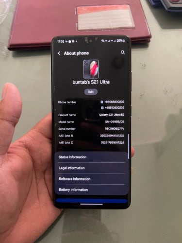 S21 ultra 256 sim2 ក្រុមហ៊ុន សុំណំុសុីន អេក្រង់សុីនស្អាត 260$