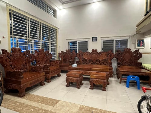 សាឡុងឈើរឈុតធំ ឈើរបេងសុទ្ធ