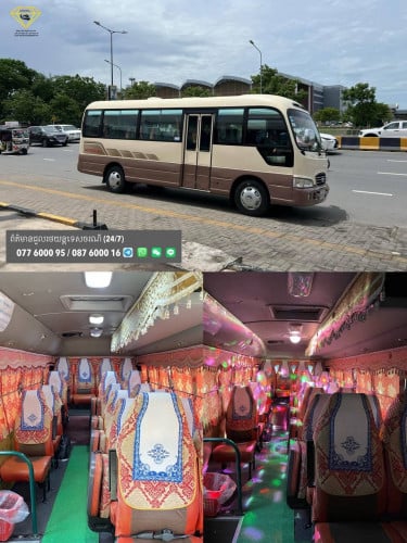 រថយន្តសម្រាប់ជួល 087 6000 16 Bus For Rent