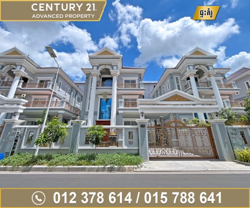 🏘 វីឡាទោល (Sapphire Villa​) ក្នុងបុរី វិមានភ្នំពេញ 598 ត្រូវការលក់បន្ទាន់ខ្លាំង