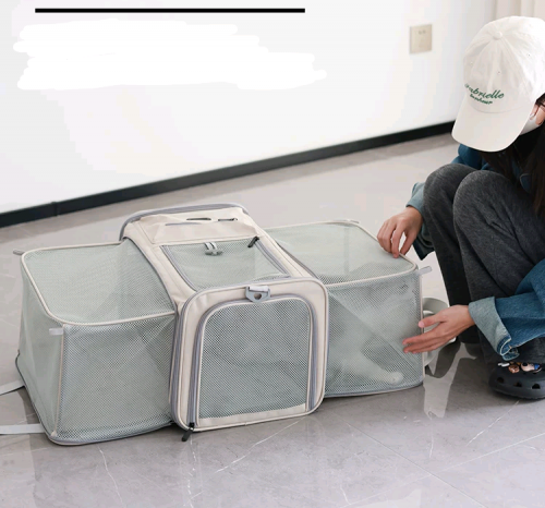 Cat Dog Pet Transportation Carry Bag Foldable Expandable Airline Cabin
