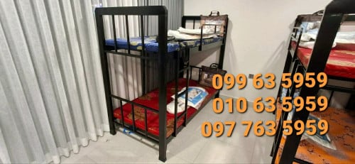 ឈុតគ្រែ2ជាន់ ខ្មៅ 1.0mx2.0m