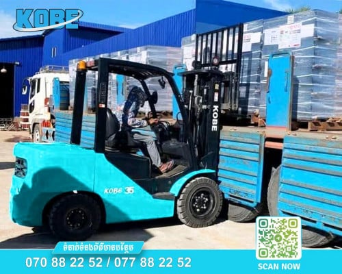 Kobe Forklift (អេឡេវ៉ាទ័រ) មានរំលស់សុទ្ធ