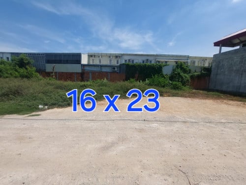 ដីលក់ជិតវត្តតាំងក្រសាំង ក្បាល 23m X 16m