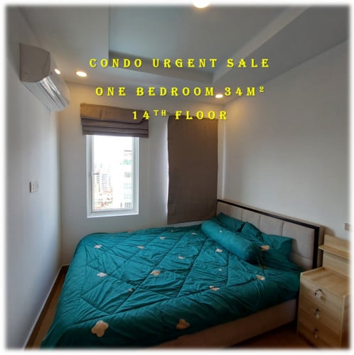 #SC026 👉 URGENT Fully Furnished Condo One Bedroom In Khan Chamkarmorn Current Income $300/month