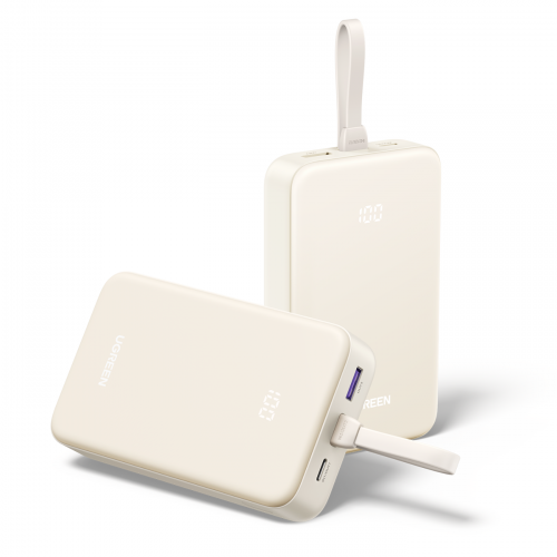 UGREEN 30W 20000mAh Power Bank with Built-in Cable 45207