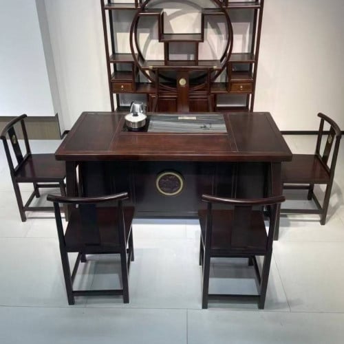 180*80*75cm តុតែ (តុ1 + កៅអី5) Tea Table