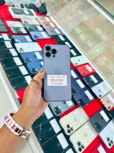 iPhone 13Pro Max 128G Lock Sim​​ ប្រេីបានគ្រប់ប្រព័ន្ធ មួយទឹក​អាមេរិក​