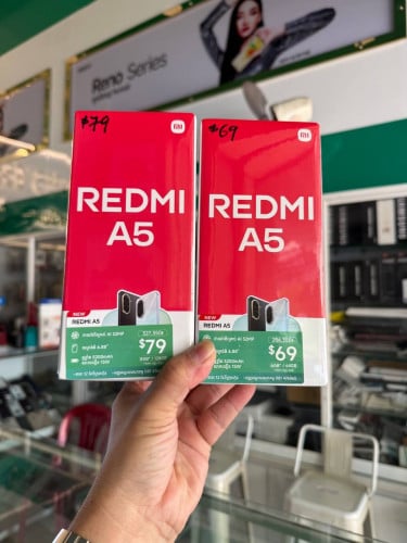 Redmi A5(4G+4G/128GB)Global version ថ្មីប្រអប់មានធានាក្រុមហ៊ុន1ឆ្នាំតម្លៃពិសេសជូន