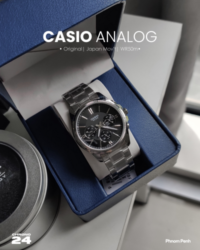 នាឡិកាដៃបុរស Original Casio Analog