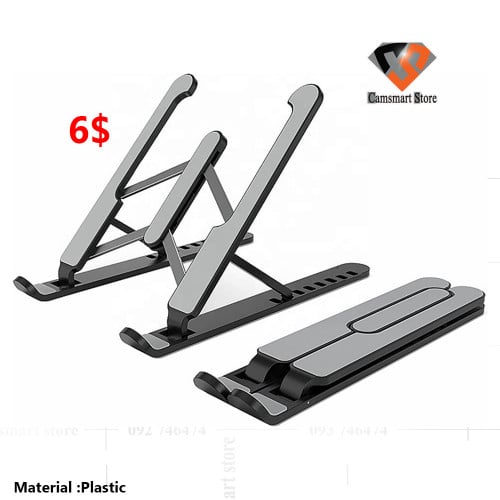 Foldable Laptop Holder Notebook Stand, Compatible with 10-15.6' Laptops and Tablets