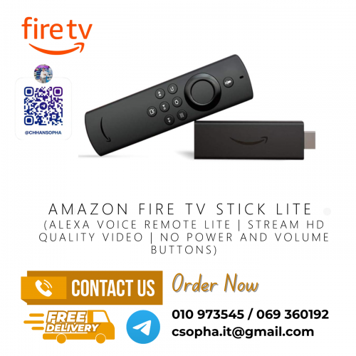 Fire TV Stick Lite with Alexa Voice Remote Lite