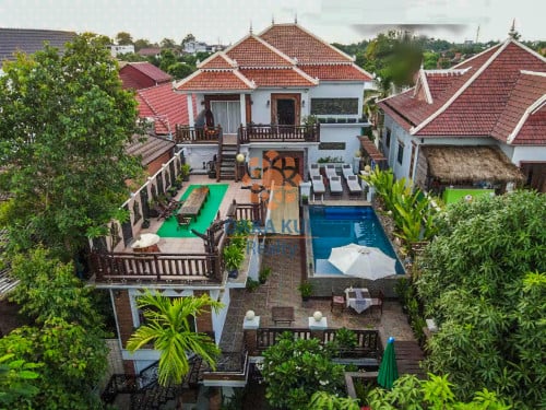 អូតែលសម្រាប់លក់នៅសៀមរាប-សាលាកំរើក/Boutique Hotel for Sale in Siem Reap City Center-Sala Kamreuk