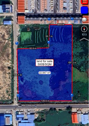 Corner land for sale