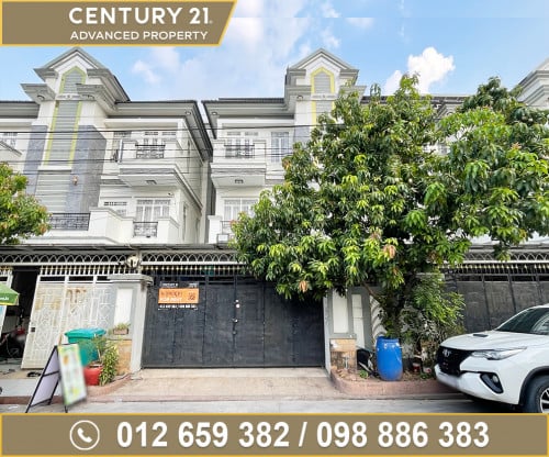 🏘 វីឡាភ្លោះ (Twin Villa) សម្រាប់ជួល ក្នុងបុរី លឹមឈាងហាក់ចំការដូង(មុខសួន)